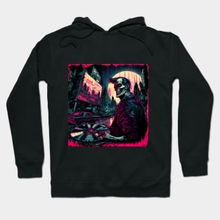 Psychobilly Blood Moon City Hoodie